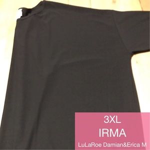 LuLaRoe black Irma in 3XL. NWT